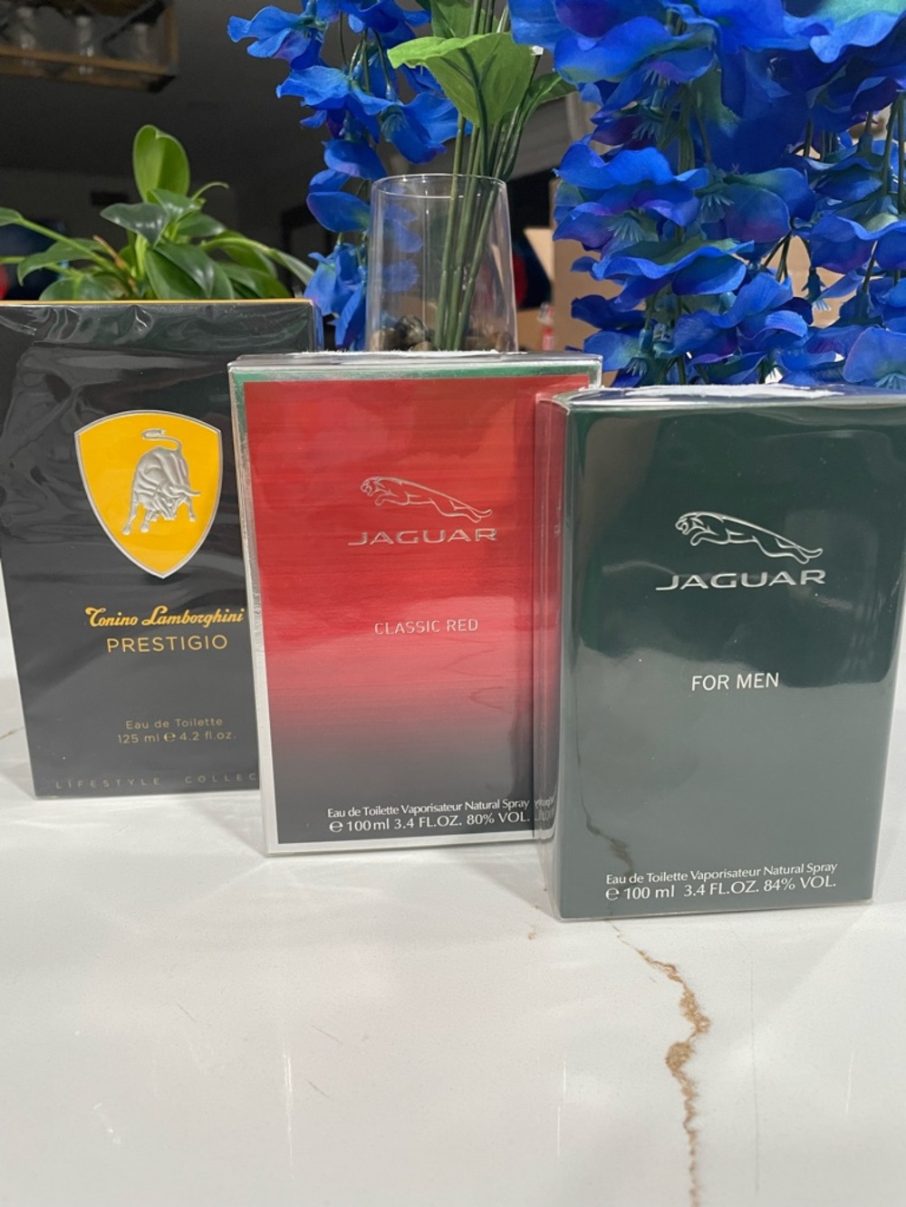 Men’s Fragrance Luxury Trio-Lamborghini Prestigio, Jaguar Red and original-New